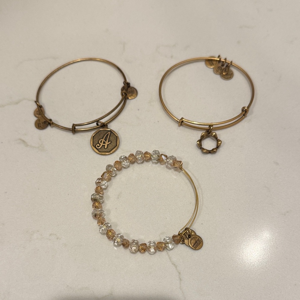 Alex & Ani set of three bracelets